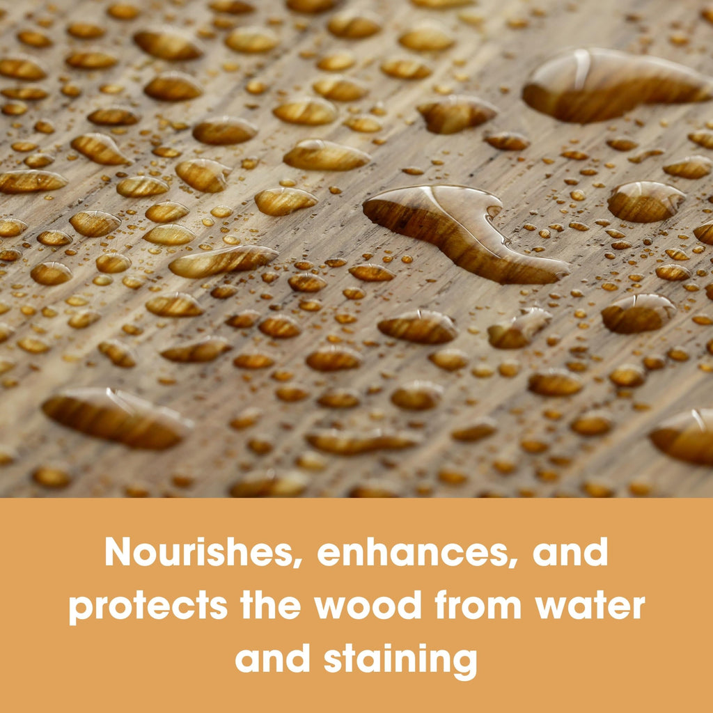 Furniture Clinic Clear Beeswax Polish for Wood & Furniture - 200ml Natural Wax Protectant for Wooden Surfaces - Damaged Box