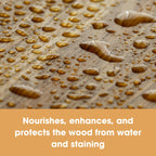 Furniture Clinic Clear Beeswax Polish for Wood & Furniture - 200ml Natural Wax Protectant for Wooden Surfaces - Damaged Box