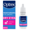 Optrex Moisturising Eye Drops 10ml - Contact Lens Safe - Dry & Sensitive Eyes - Soothes Irritation & Hydrates - Damaged Box - BBE 07/2028