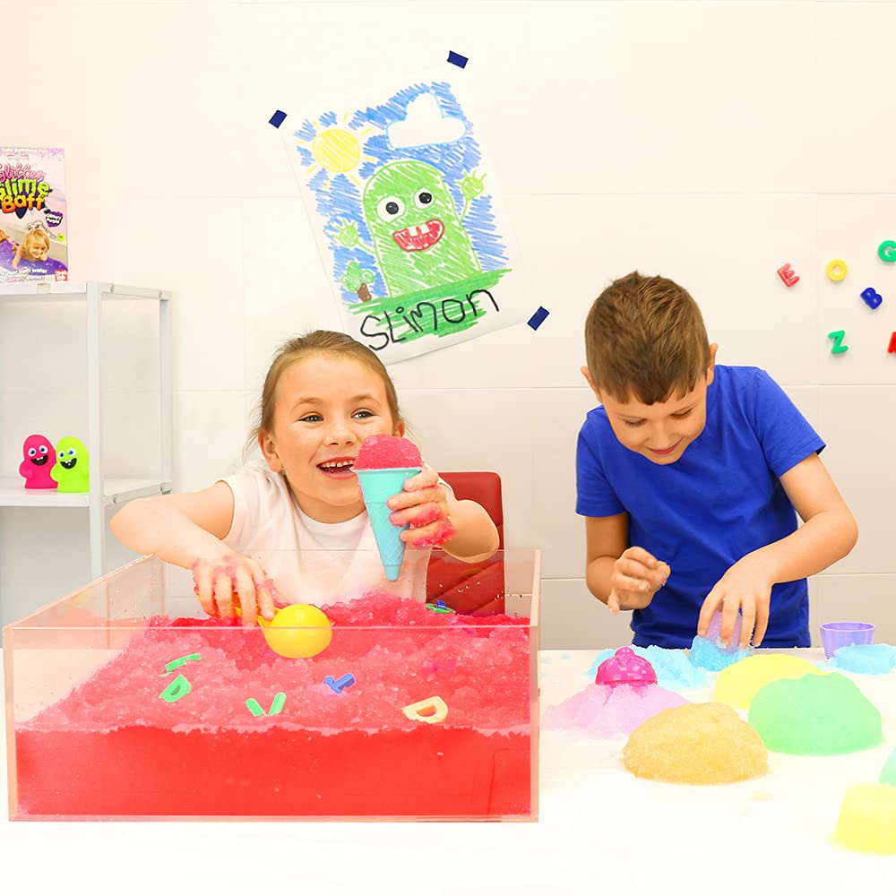 Zimpli Kids Mega Play Pack - 12 Use Gelli Slime Snoball Crackle Baff - Children's Sensory DIY Creative Toy Gift - Damaged Box