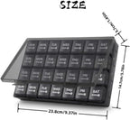 Monthly Pill Box 28 Days Pill Box Organiser by Week,One Month 4 Weeks Pill Cases with Dust-Proof Container to Hold Vitamins,Supplements,Fish Oils for Travel (Multicolour) - Very Good
