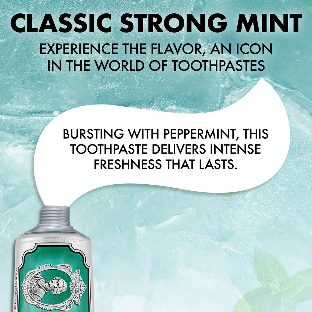 Marvis Classic Strong Mint Toothpaste 85ml - Flavoured Oral Care Fresh Breath Gel - Damaged Box