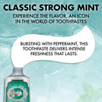 Marvis Classic Strong Mint Toothpaste 85ml - Flavoured Oral Care Fresh Breath Gel - Damaged Box