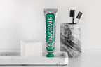 Marvis Classic Strong Mint Toothpaste 85ml - Flavoured Oral Care Fresh Breath Gel - Damaged Box