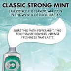 Marvis Classic Strong Mint Toothpaste 85ml - Flavoured Oral Care Fresh Breath Gel - Damaged Box