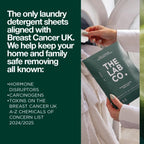 The Lab Co. Laundry Detergent Strips - Eco Ultra-Concentrated Washing Sheets - Non-Bio Sensitive Skin - Lime Eucalyptus Cucumber - 32 Loads - Damaged Box