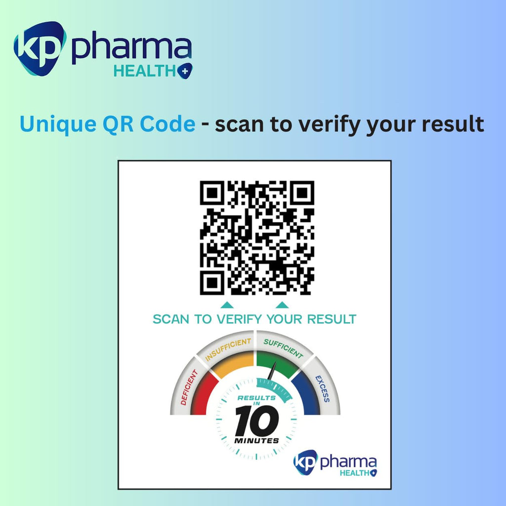 KP Pharma Vitamin D Test Kit - At Home Deficiency & Insufficiency Level Check - Clinically Tested CE Certified - 2 Pack Easy Quick Accurate - New