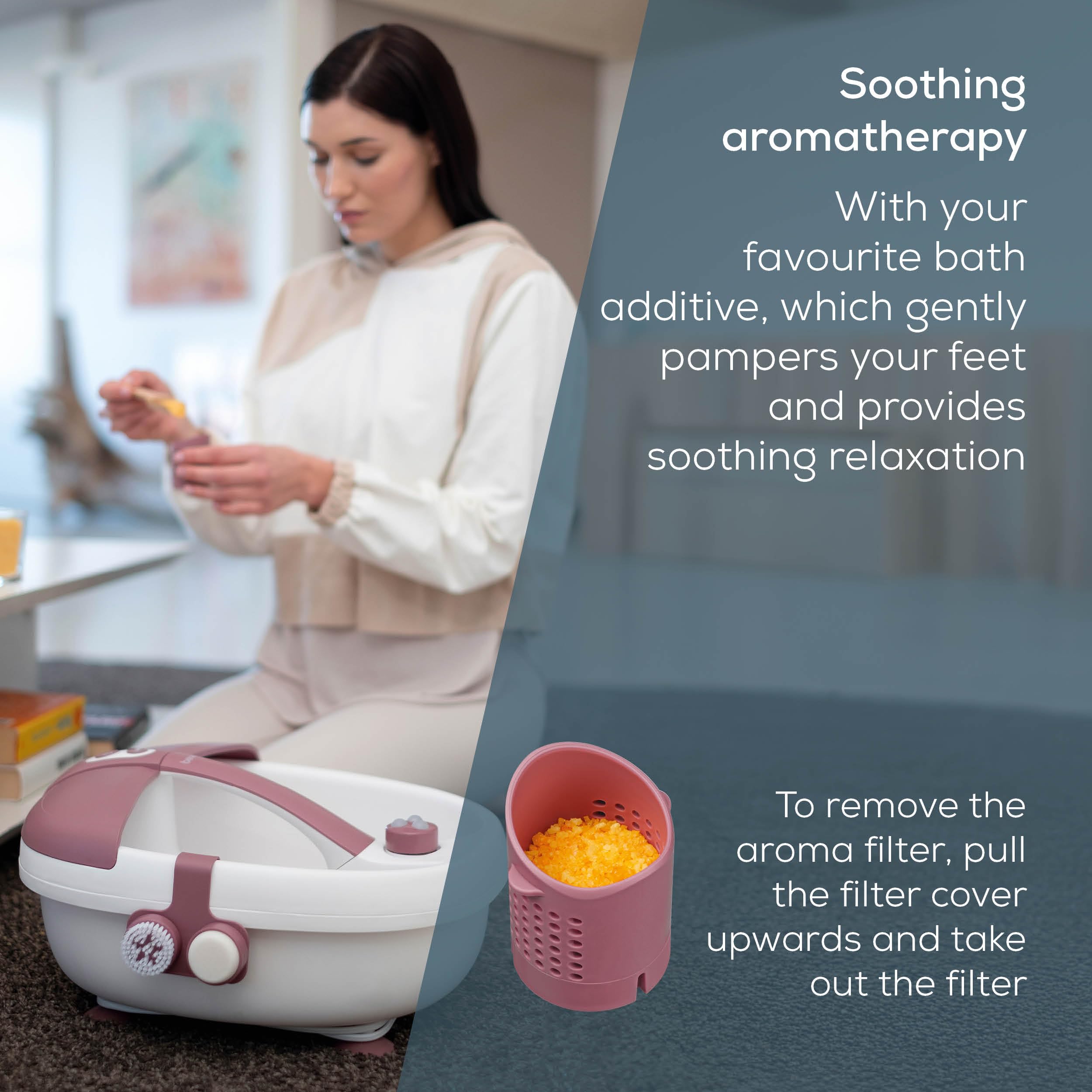 Beurer FB 35 Foot Spa Bath - Vibration Bubble Massage Pedicure Attachments Aromatherapy Infrared Light - Up to UK 10 - Very Good