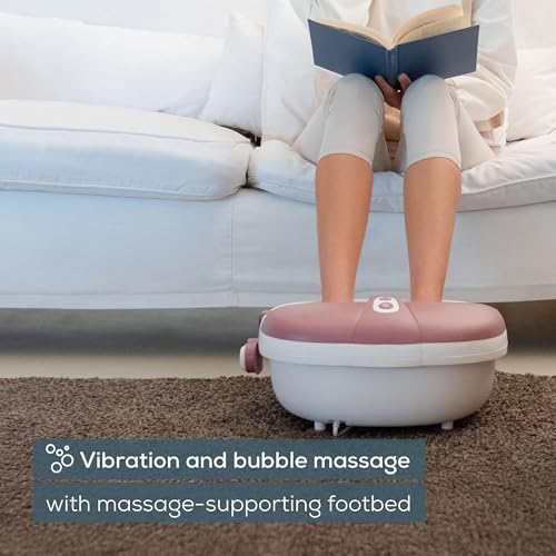Beurer FB 35 Foot Spa Bath - Vibration Bubble Massage Pedicure Attachments Aromatherapy Infrared Light - Up to UK 10 - Very Good