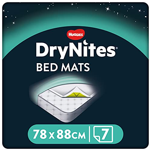 HUGGIES DryNites, Bed Mats - 28 x Mats - Disposable Bed Mats for Children and Teens - Damaged Box