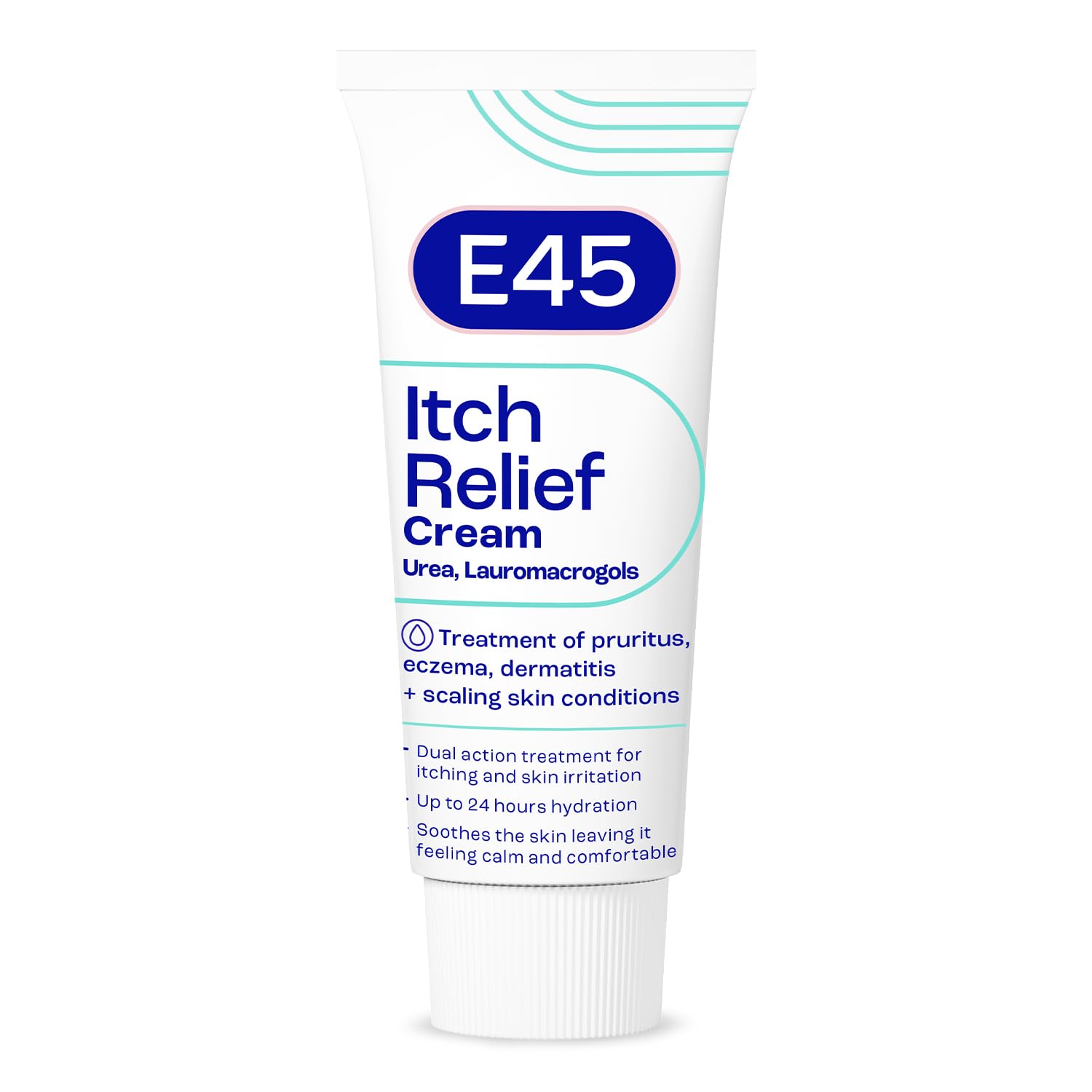 E45 Itch Relief Cream 100g - Anti-Itch Eczema Dermatitis Skin Irritation Treatment - Non-Greasy Soothing Formula - Damaged Box - BBE 06/2027