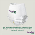 Bambo Nature Premium Training Pants, Size 6 (15+kg), XXL, 90PK, Pull Ups, Eco-Labelled Potty Training Nappy Pants, Secure, Comfortable, Discreet for Active Day and Comfy Night's Sleep - Damaged Box