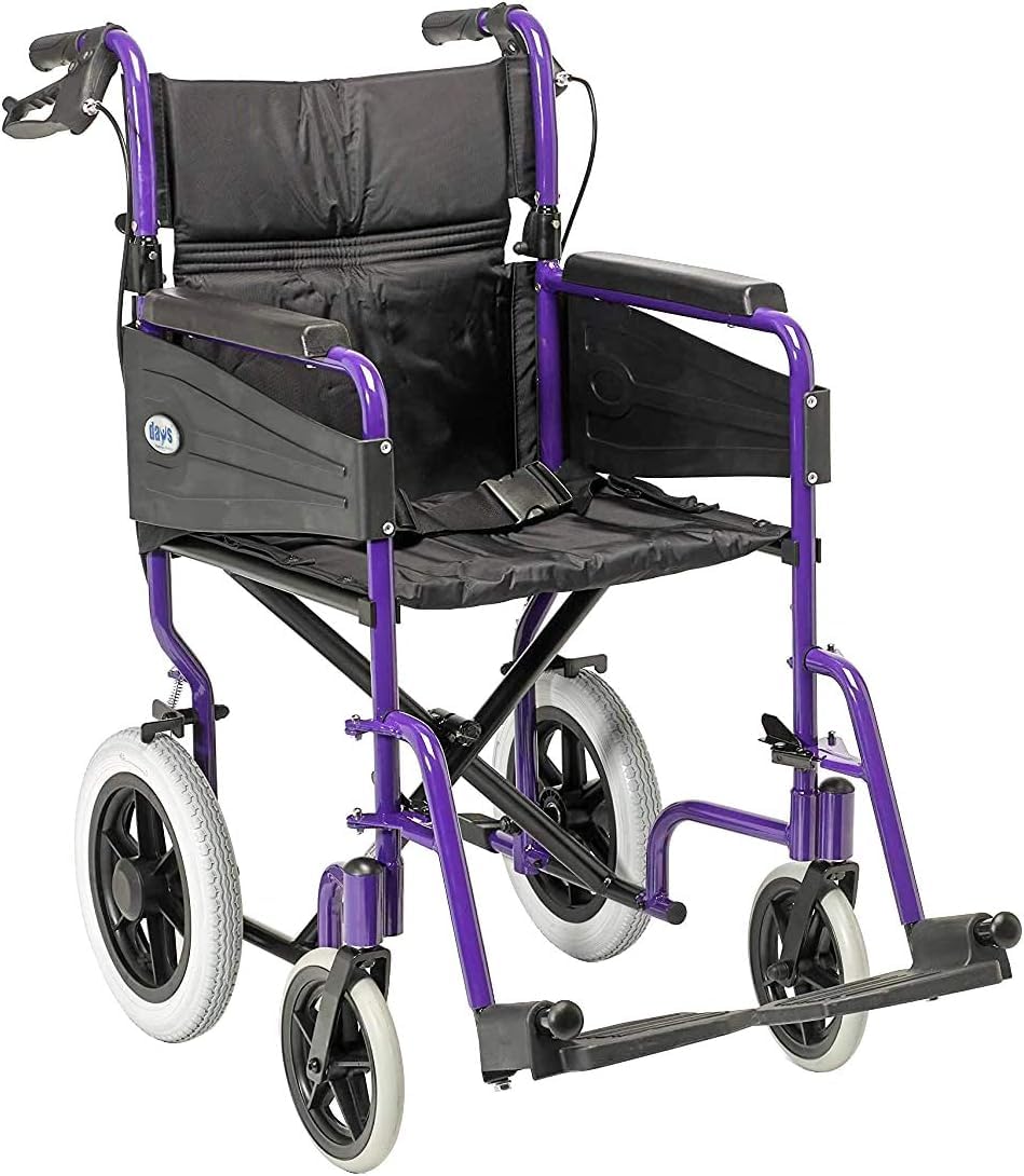 Days Compact Lightweight Foldable Wheelchair for Adults, Standard - Blue - Very Good