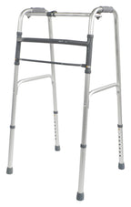 Aidapt Folding Aluminium Walking Frame - Adjustable Height, Lightweight, Fast Fold, Anti-Slip Ferrule Feet Mobility Aid - Very Good
