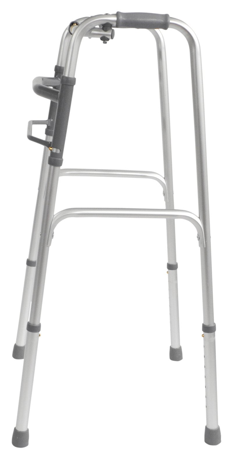 Aidapt Folding Aluminium Walking Frame - Adjustable Height, Lightweight, Fast Fold, Anti-Slip Ferrule Feet Mobility Aid - Very Good