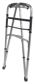 Aidapt Folding Aluminium Walking Frame - Adjustable Height, Lightweight, Fast Fold, Anti-Slip Ferrule Feet Mobility Aid - Very Good