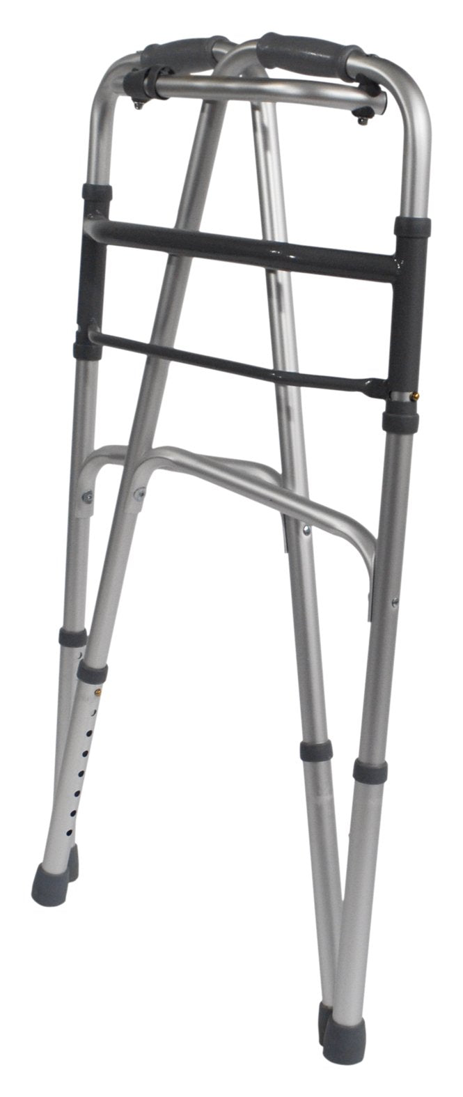 Aidapt Folding Aluminium Walking Frame - Adjustable Height, Lightweight, Fast Fold, Anti-Slip Ferrule Feet Mobility Aid - Very Good