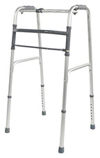 Aidapt Folding Aluminium Walking Frame - Adjustable Height, Lightweight, Fast Fold, Anti-Slip Ferrule Feet Mobility Aid - Very Good