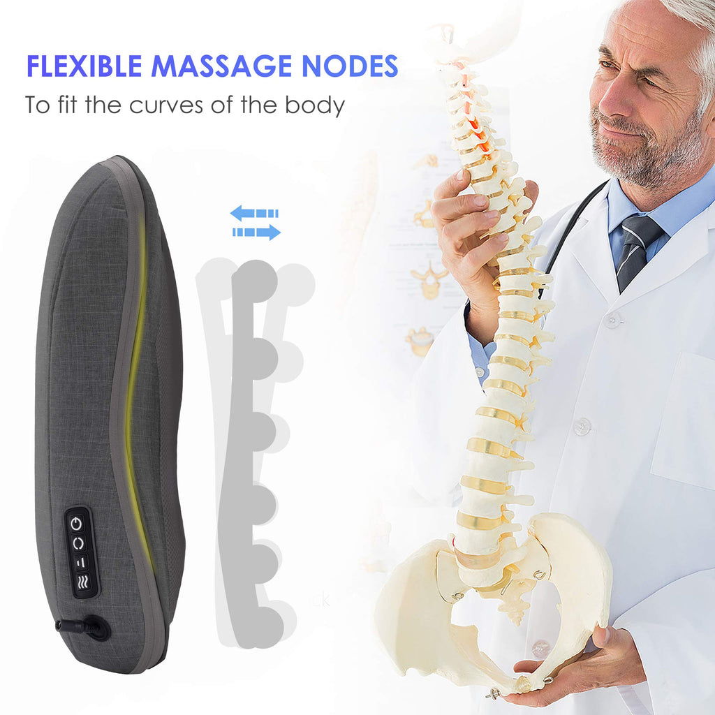 COMFIER Shiatsu Back Massager with Heat - Portable Massage Cushion for Chair - Neck Shoulder Back Pain Relief - Very Good