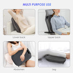 COMFIER Shiatsu Back Massager with Heat - Portable Massage Cushion for Chair - Neck Shoulder Back Pain Relief - Very Good