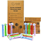 Humble Earth Kids Toothbrush Heads Compatible Oral-B Electric Soft Bristles - 16 Pack - Damaged Box