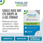 Thealoz Duo Gel - Dry Eye Relief - Preservative-Free - 90 Single Doses - Eye Drops - Lubricating Gel - Damaged Box - BBE 07/2028