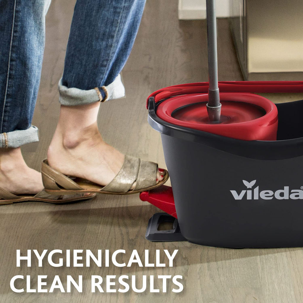 Vileda Turbo 2in1 Spin Mop Head Refills - Pack of 2 - Microfibre power - Stubborn dirt removal - Authentic Vileda Mop Head Replacements - Machine Washable - Fits all Turbo Mops - Damaged Box