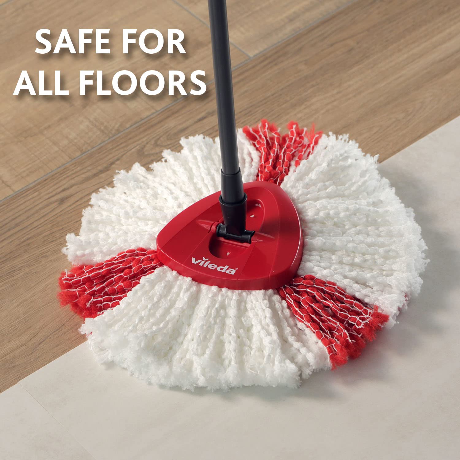 Vileda Turbo 2in1 Spin Mop Head Refills - Pack of 2 - Microfibre power - Stubborn dirt removal - Authentic Vileda Mop Head Replacements - Machine Washable - Fits all Turbo Mops - Damaged Box