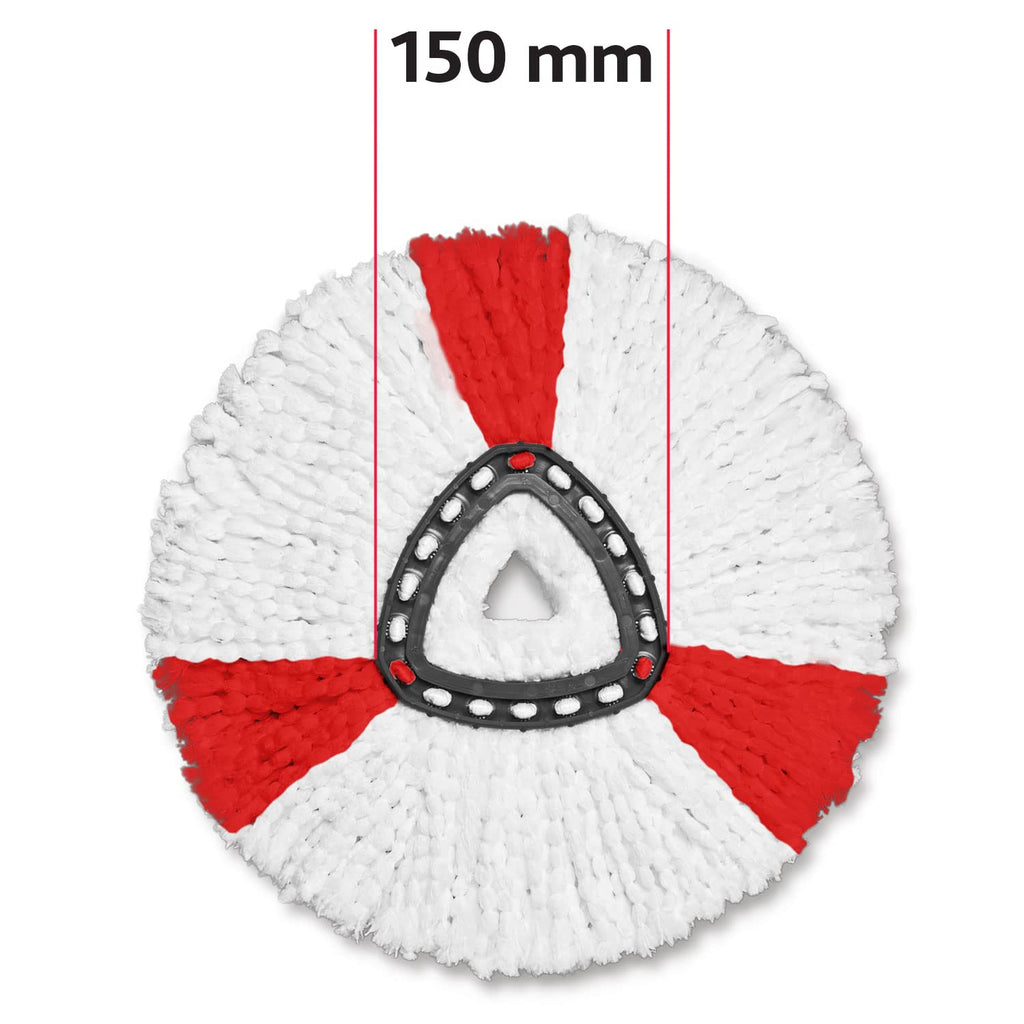 Vileda Turbo 2in1 Spin Mop Head Refills - Pack of 2 - Microfibre power - Stubborn dirt removal - Authentic Vileda Mop Head Replacements - Machine Washable - Fits all Turbo Mops - Damaged Box