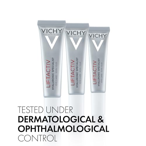 Vichy Liftactiv Hyaluronic Specialist Eye Cream - Anti-Wrinkle, Firming, Dark Circles, Puffiness - 15ml - New