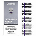 VOOPOO PnP TW20 Mesh Coils 0.2 Ohm Dual-In-One Vape Atomizer Heads - 5 Pack Replacement Coils - Damaged Box