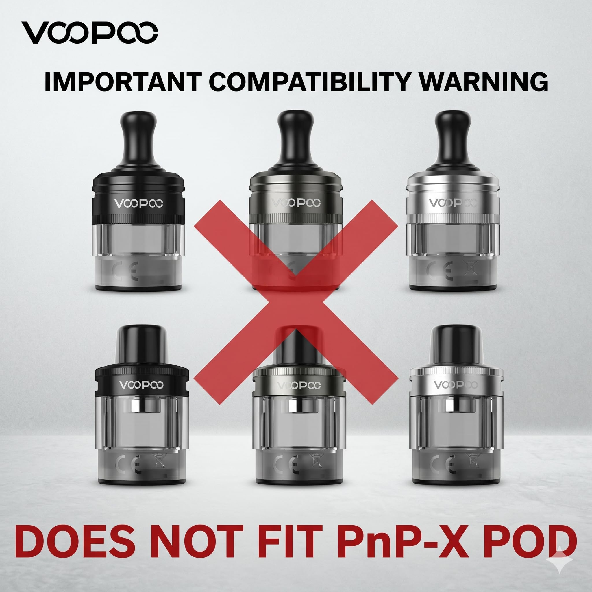 VOOPOO PnP TW20 Mesh Coils 0.2 Ohm Dual-In-One Vape Atomizer Heads - 5 Pack Replacement Coils - Damaged Box