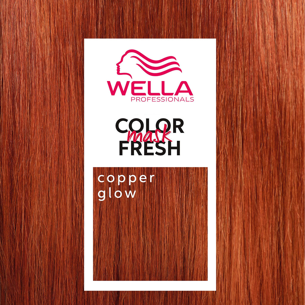 Wella Professional Color Fresh Mask - Copper Glow Semi-Permanent Hair Dye Treatment - 500ml Hair Colour Refresh Gloss - New