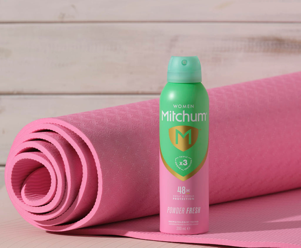 Mitchum Women Triple Odor Defense 48HR Protection Deodorant Spray & Antiperspirant (200ml), Powder Fresh - New