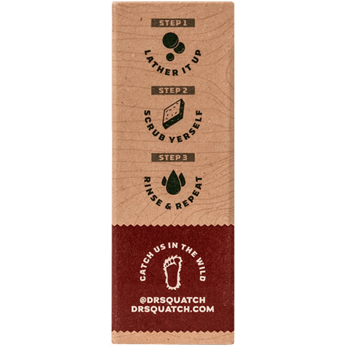 Dr. Squatch Bay Rum Soap - Men's Natural Bar Soap with Kaolin Clay & Shea Butter - Fresh Scent Handmade Organic - New