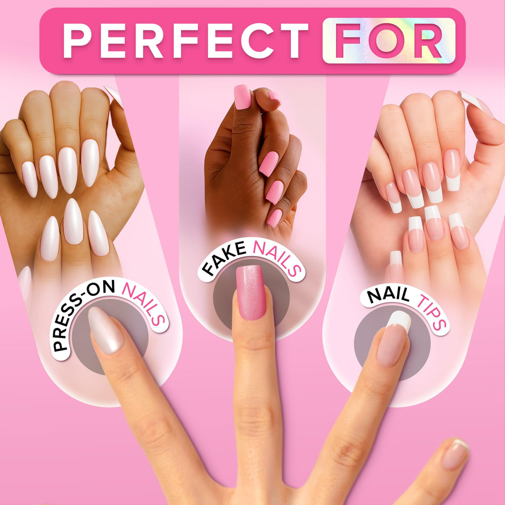 NYK1 Super Strong Nail Glue for Press Ons, Nail Tips & False Nails | 8ml - Damaged Box