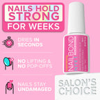 NYK1 Super Strong Nail Glue for Press Ons, Nail Tips & False Nails | 8ml - Damaged Box
