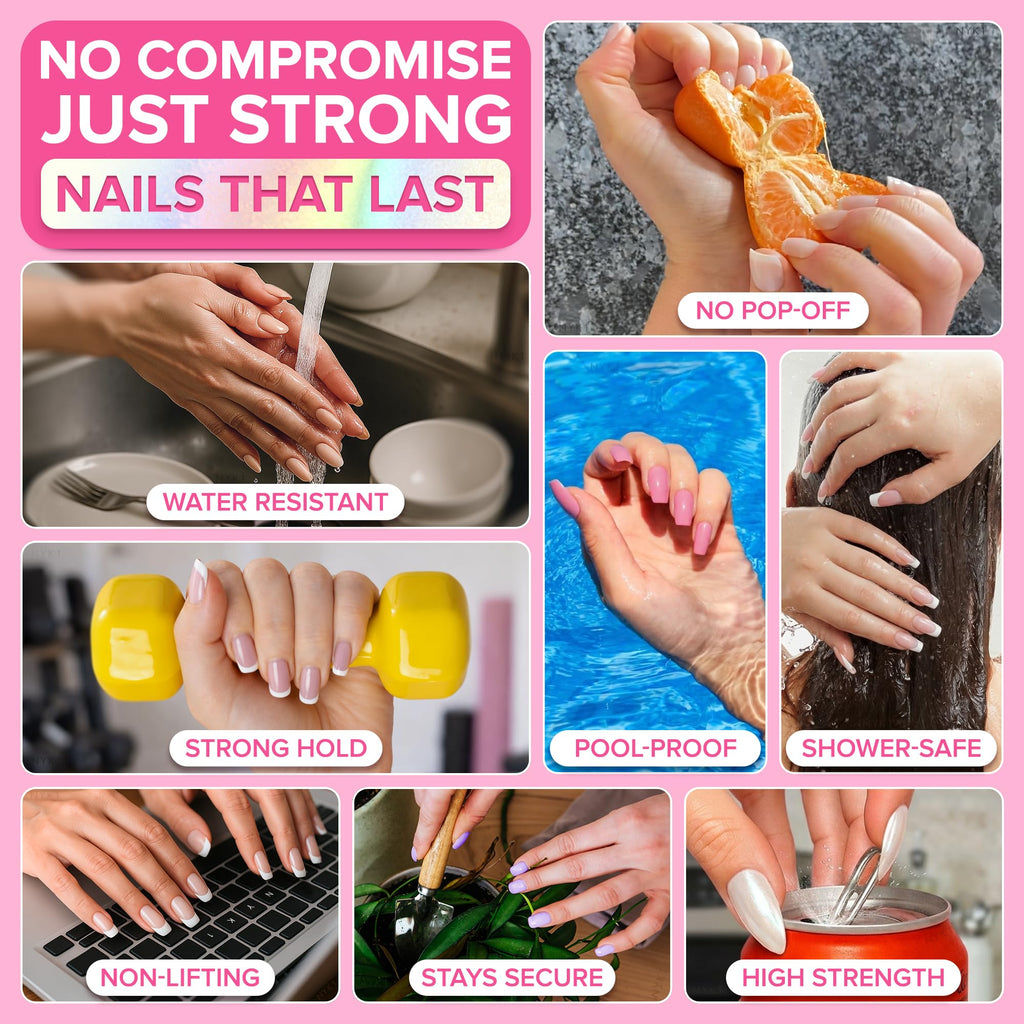 NYK1 Super Strong Nail Glue for Press Ons, Nail Tips & False Nails | 8ml - Damaged Box