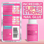 NYK1 Super Strong Nail Glue for Press Ons, Nail Tips & False Nails | 8ml - Damaged Box