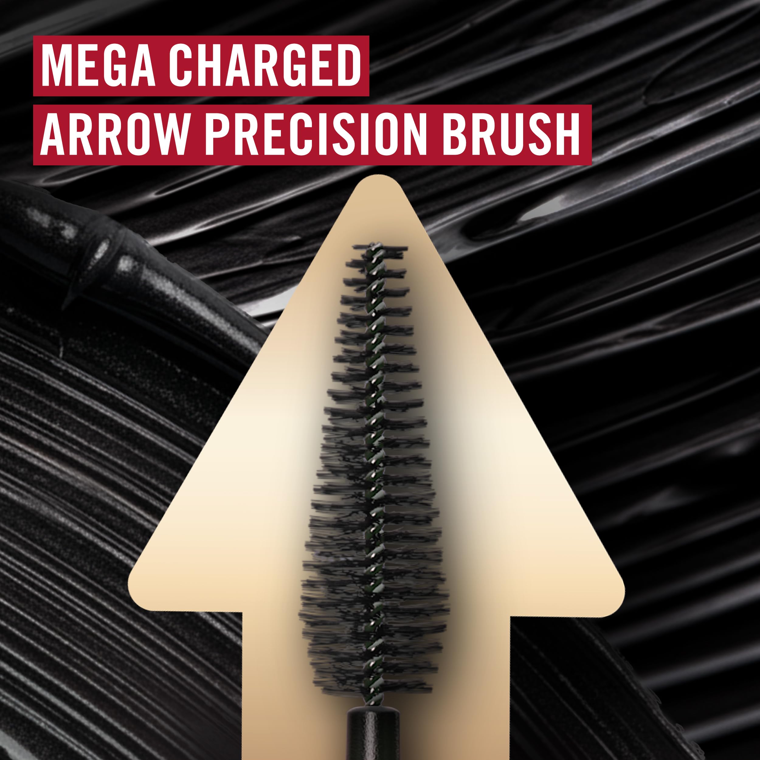 Thrill Seeker Mega Lift Mascara - Black 10ml - Ultra Volumising Long Wearing Smudge-Proof Flake-Free Clump-Free Cruelty Free - New