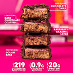 Grenade Dark Chocolate Raspberry Protein Bars - 12 x 60g High Protein Snack Bar Multipack - Damaged Box - BBE 03/2027