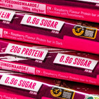Grenade Dark Chocolate Raspberry Protein Bars - 12 x 60g High Protein Snack Bar Multipack - Damaged Box - BBE 03/2027