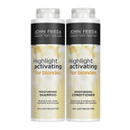John Frieda Sheer Blonde Highlight Activating Moisturising Shampoo & Conditioner Duo - 2 x 500ml for Blonde Hair - New