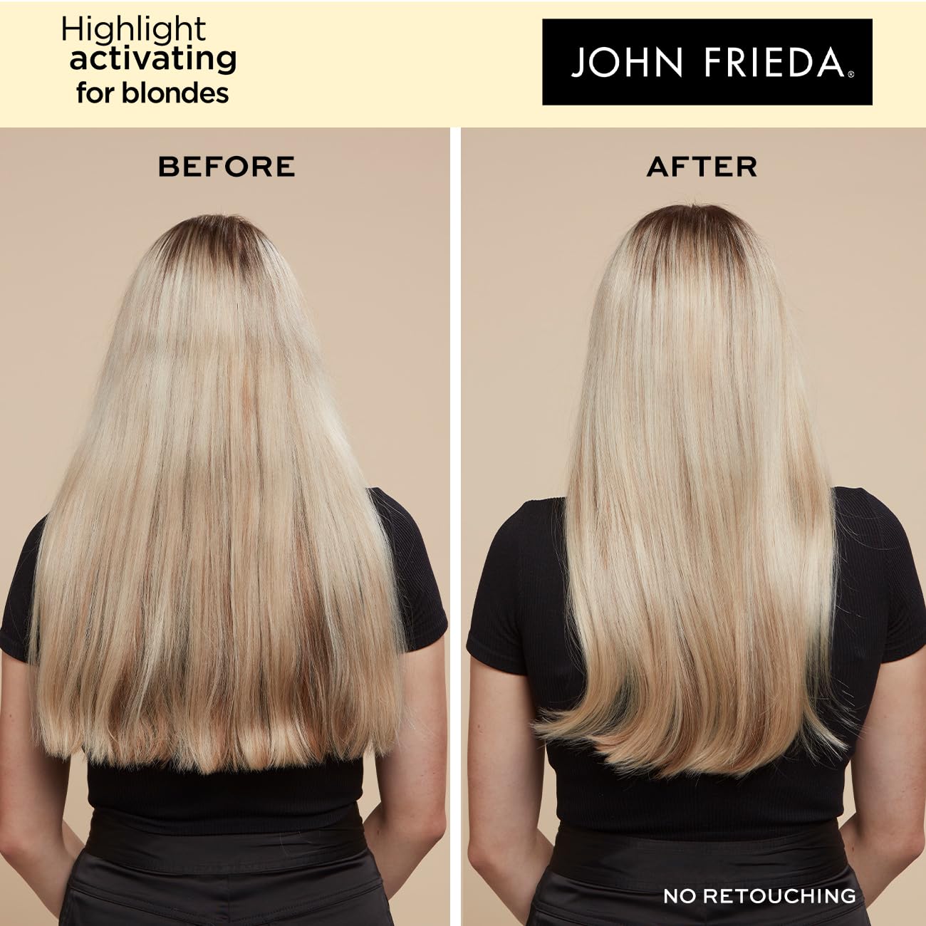 John Frieda Sheer Blonde Highlight Activating Moisturising Shampoo & Conditioner Duo - 2 x 500ml for Blonde Hair - New