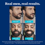Just For Men Beard & Brow Colour - Real Black Brush-In Wash-Out Temporary Hair Dye - New