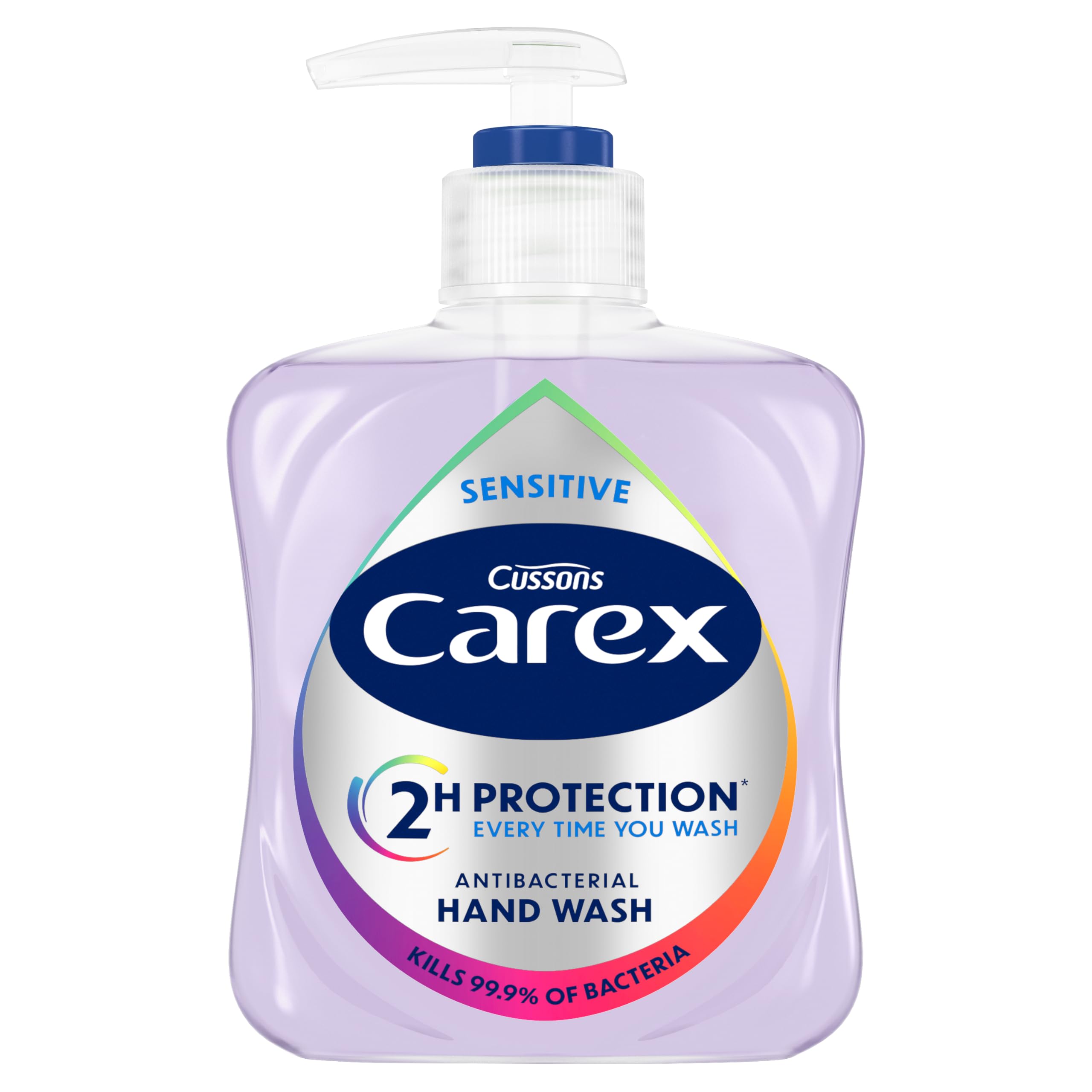 Carex Dermacare Sensitive Antibacterial Hand Wash Soap - Gentle Skin Protection - 6 x 250ml Bulk Pack - New