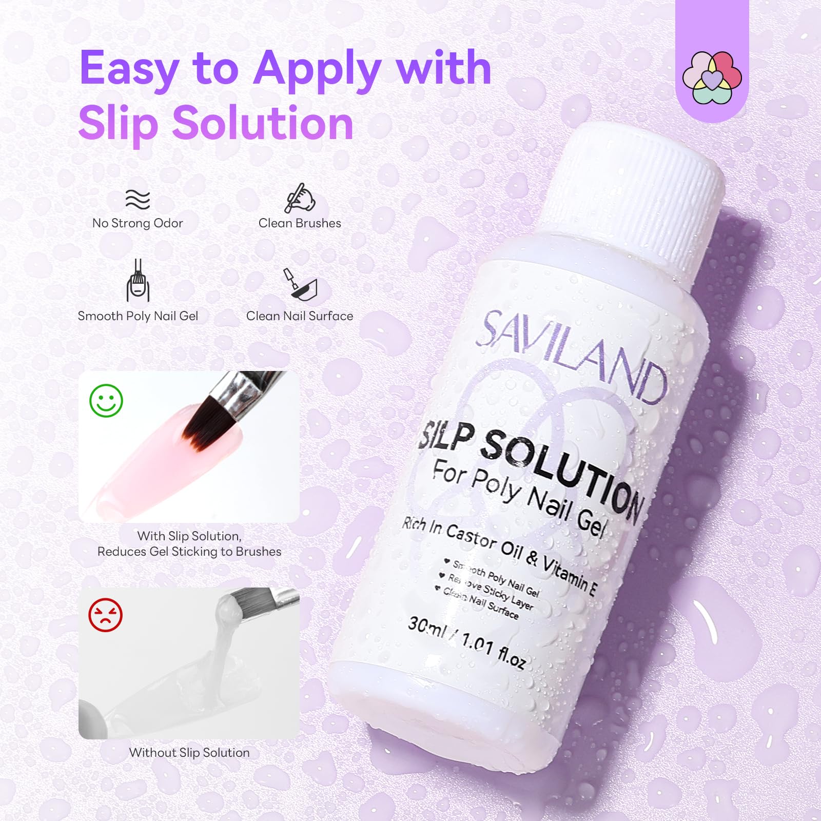 SAVILAND Poly Nail Gel Kit - All-in-1 Polygel Nail Kit with UV Lamp Light - Nail Extension Set - Damaged Box