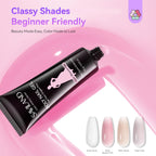 SAVILAND Poly Nail Gel Kit - All-in-1 Polygel Nail Kit with UV Lamp Light - Nail Extension Set - Damaged Box