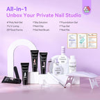 SAVILAND Poly Nail Gel Kit - All-in-1 Polygel Nail Kit with UV Lamp Light - Nail Extension Set - Damaged Box