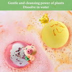 Kids Bath Bombs 12 Pcs with Animal Surprise - Organic Natural Spa Fizzies Gift Set for Girls & Boys - Christmas Birthday - Damaged Box - BBE 03/2029